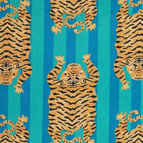 SP 1550 Tiger rug aqua