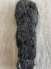 Rustic black wool yarn