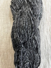 Rustic black wool yarn