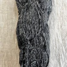 Rustic black wool yarn
