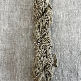 Recycled linen yarn white/natural