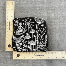 Wood block - Garden scene