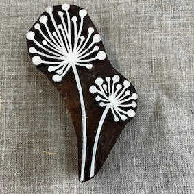 Wood block - Daisy clock