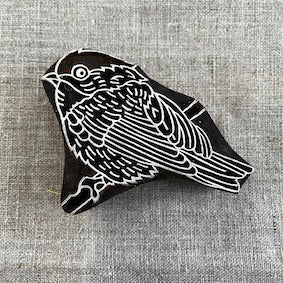 Wood block - Chickadee