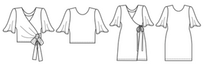 Papercut Sequence Blouse/Dress